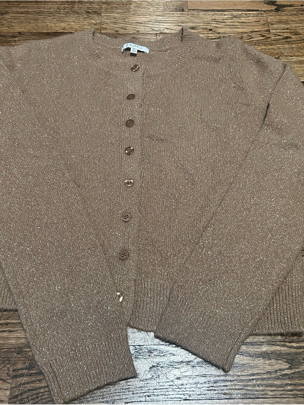 Z Supply Brown shimmer Cardigan (XS)